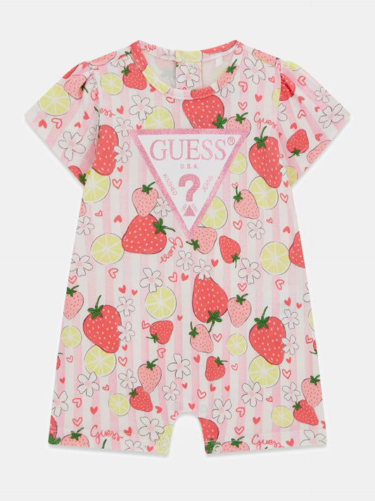 GUESS KIDS MULTIFRUIT PRINT BODYSUIT