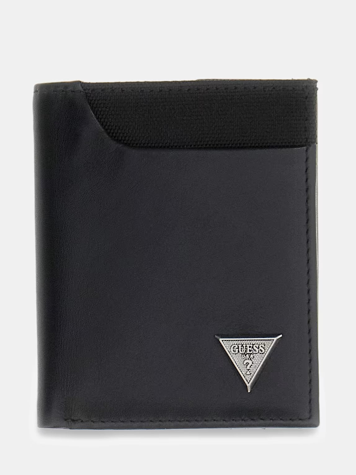 GUESS BERNA GENUINE LEATHER TRIFOLD S WALLET
