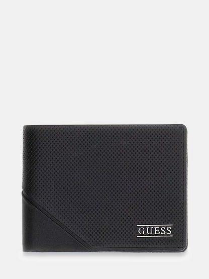 GUESS BOSTON GENUINE LEATHER BIFOLD M WALLET