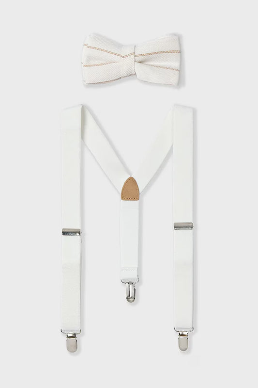 MAYORAL SET BOWTIE & SUSPENDERS SET