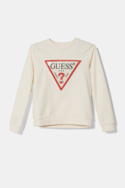 GUESS UNBRUSHED TRIANGLE LOGO FLEECE