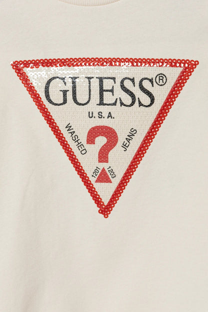 GUESS UNBRUSHED TRIANGLE LOGO FLEECE
