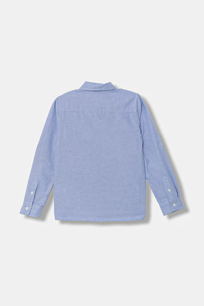 GUESS KIDS EMBROIDERED OXFORD SHIRT