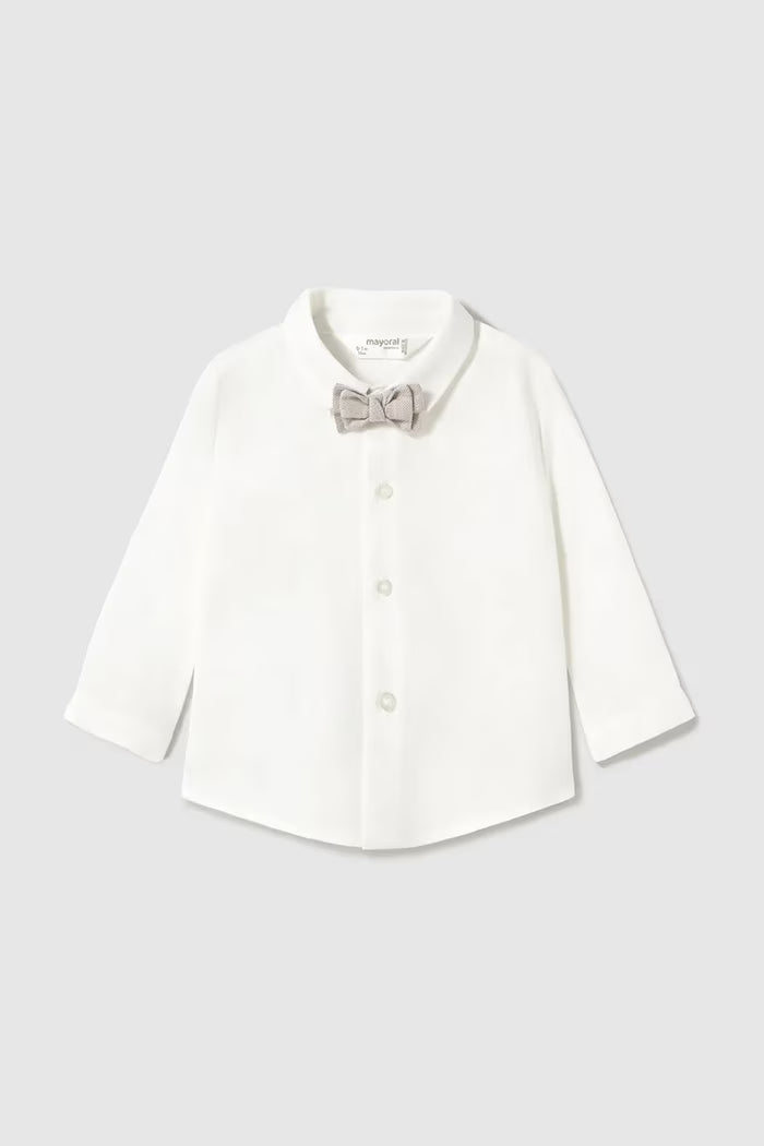 MAYORAL SOFT COTTON SHIRT & BOWTIE