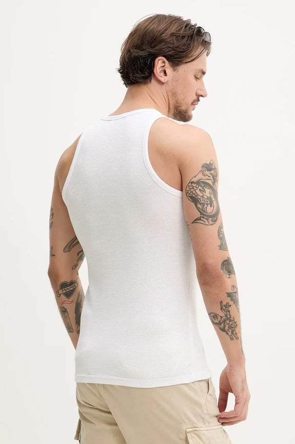 KARL KANI CHEST SIGNATURE TANK TOP