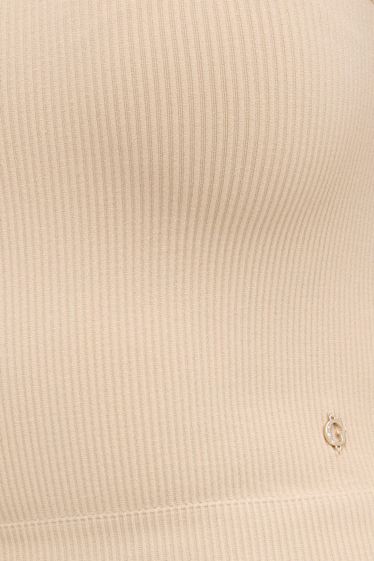 GUESS WOMAN MILLIE SEAMLESS LACE KNIT TOP