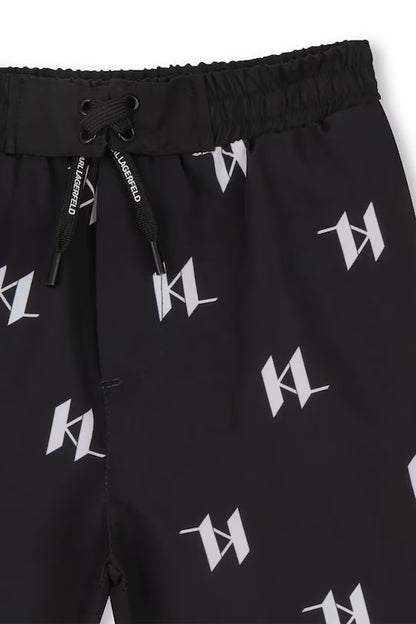 KARL LAGERFELD KIDS  DRAWSTRING SWIM SHORTS