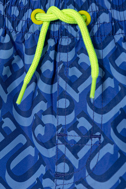 GUESS KIDS ALLOVER PRINT SWIM TRUNK