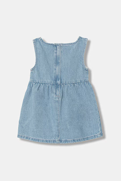 GUESS KIDS SET DENIM ROMPER AND TOP