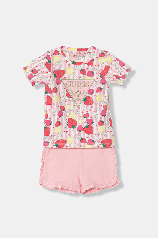 GUESS KIDS TRIANGLE STRAWBERRIES SET