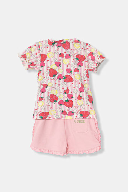 GUESS KIDS TRIANGLE STRAWBERRIES SET