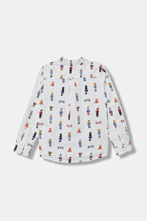 GUESS KIDS REPEAT PATTERN SHIRT