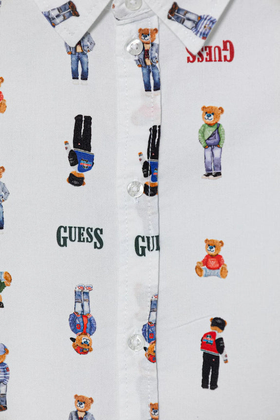 GUESS KIDS REPEAT PATTERN SHIRT