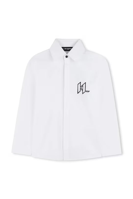 KARL LAGERFELD KIDS EMBROIDERED SHIRT