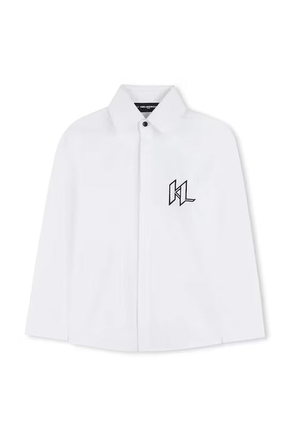 KARL LAGERFELD KIDS EMBROIDERED SHIRT