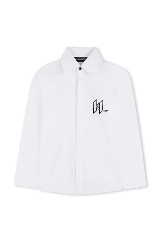 KARL LAGERFELD KIDS EMBROIDERED SHIRT