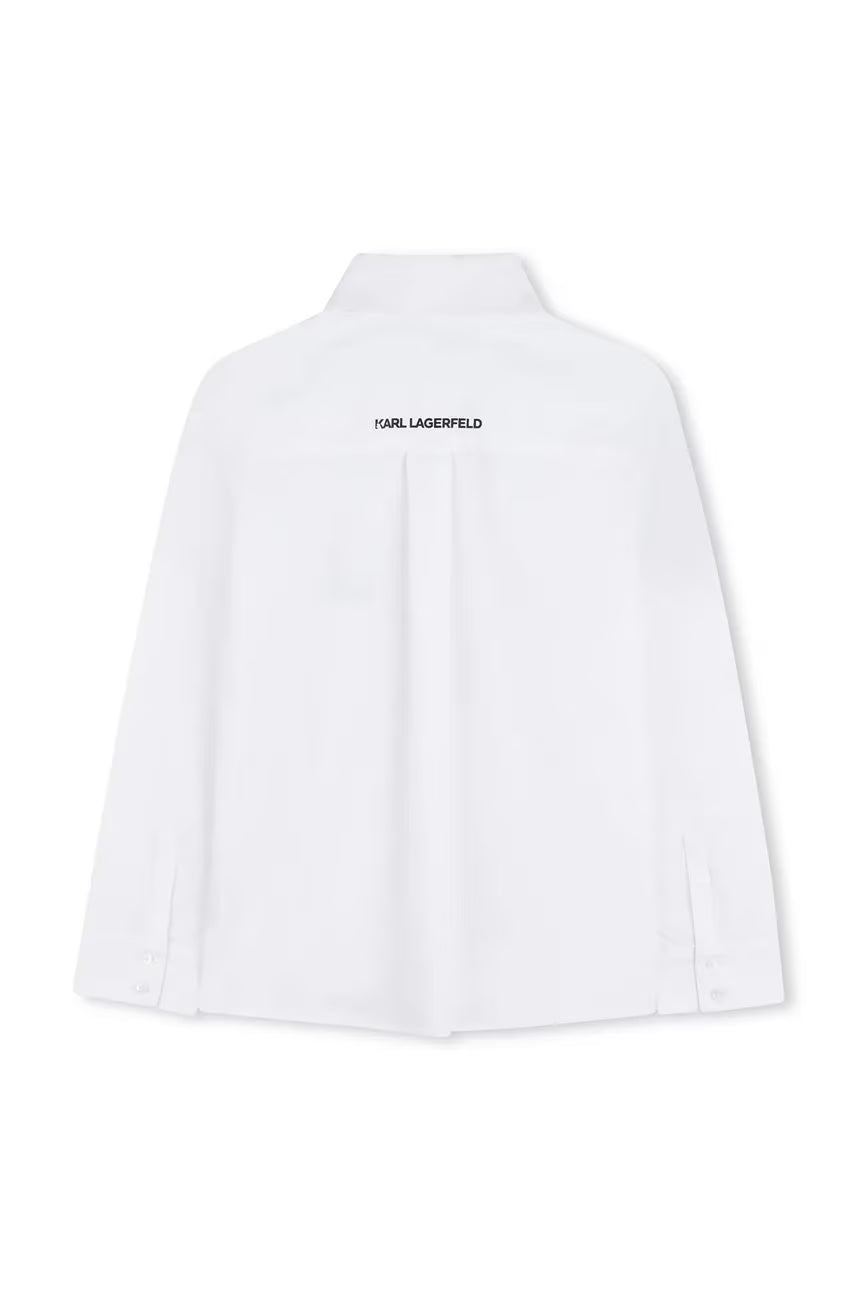 KARL LAGERFELD KIDS EMBROIDERED SHIRT