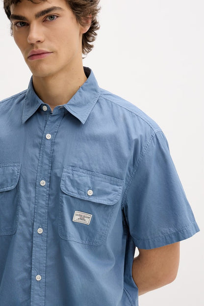 GUESS JEANS BOXI CROPPED POCKET SHIRT