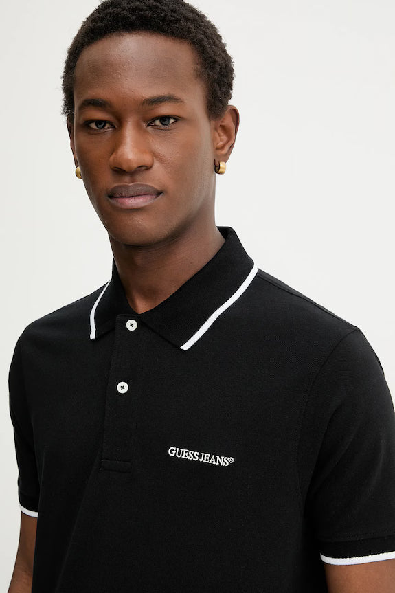 GUESS JEANS REGULAR FIT EMBROIDERY LOGO POLO SHIRT