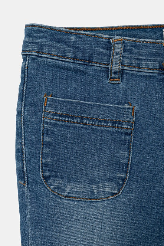 GUESS KIDS FLARE STRETCH DENIM PANTS