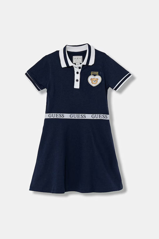 GUESS KIDS TEDDY BEAR POLO DRESS