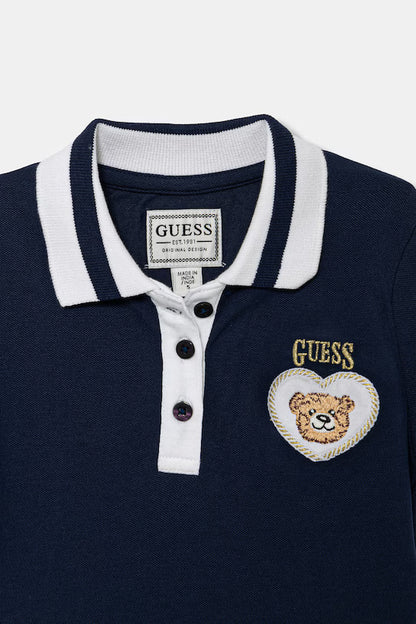 GUESS KIDS TEDDY BEAR POLO DRESS