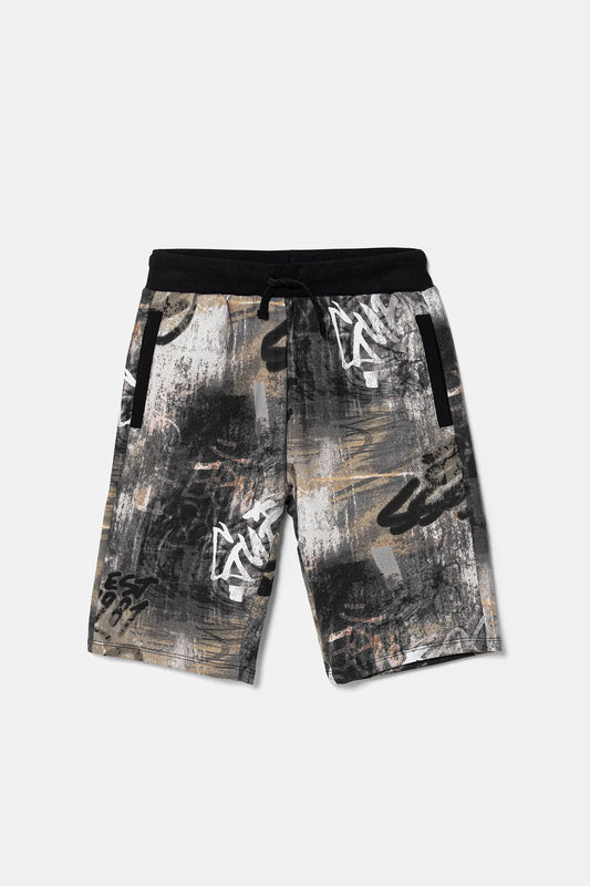 GUESS KIDS MULTIPRINTED COTTON SHORT