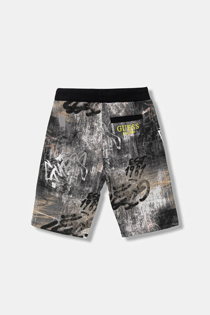 GUESS KIDS MULTIPRINTED COTTON SHORT