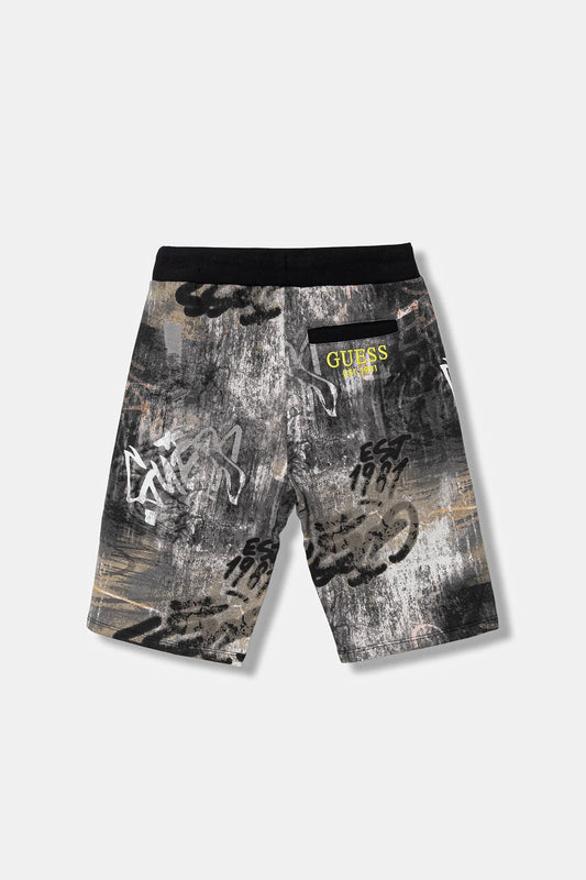 GUESS KIDS MULTIPRINTED COTTON SHORT