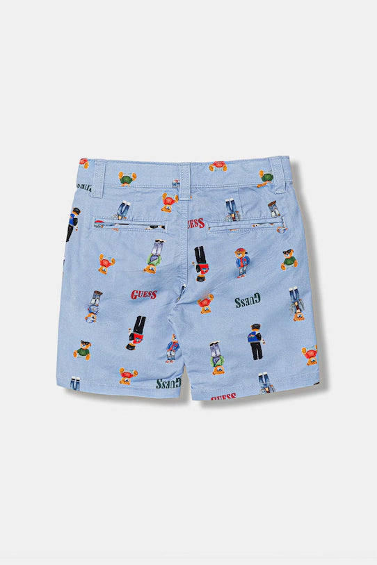 GUESS KIDS STRETCH MULTIPRINTED GABARDINE SHORTS