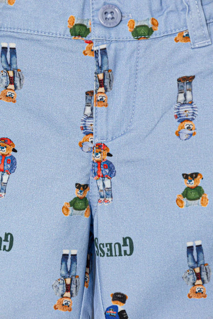 GUESS KIDS STRETCH MULTIPRINTED GABARDINE SHORTS