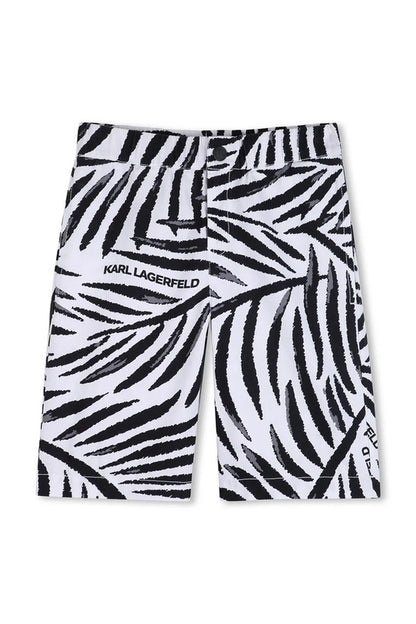 KARL LAGERFELD KIDS BLACK & WHITE SHORTS