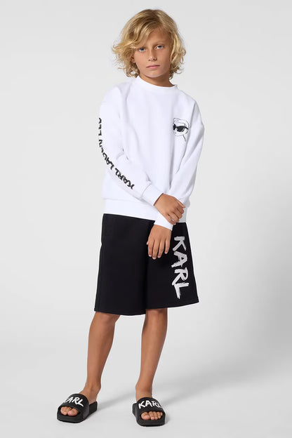 KARL LAGERFELD KIDS GRAFFITI SHORTS