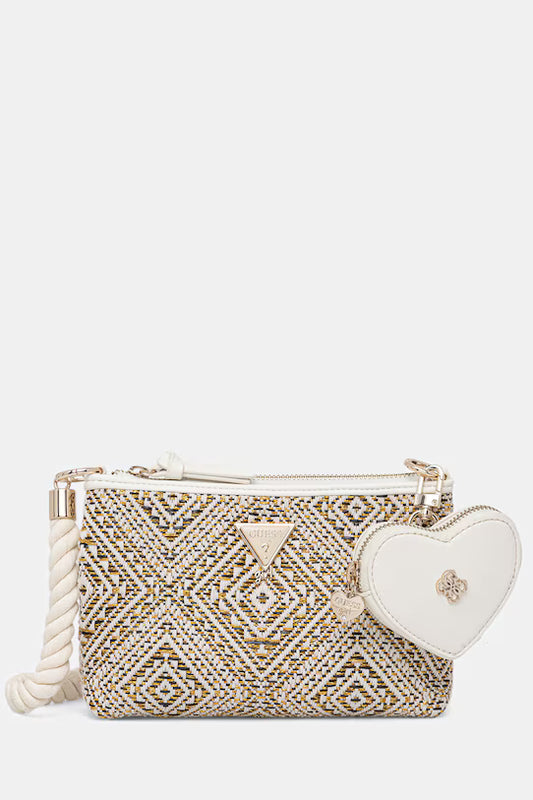 GUESS KIDS MINI JACQUARD CROSSBODY BAG
