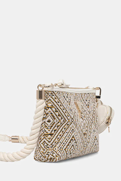 GUESS KIDS MINI JACQUARD CROSSBODY BAG