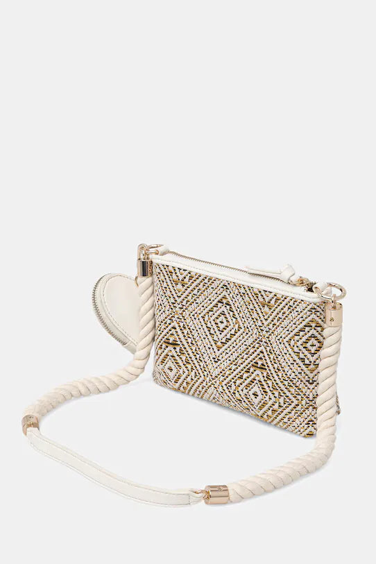GUESS KIDS MINI JACQUARD CROSSBODY BAG