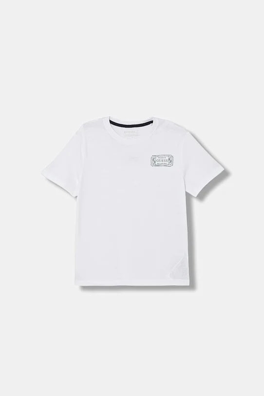 GUESS KIDS LOGO COTTON T SHIRT