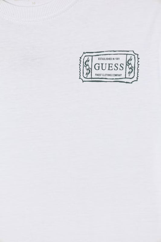 GUESS KIDS LOGO COTTON T SHIRT