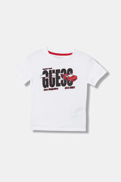 GUESS KIDS CAR LOGO T SHIRT