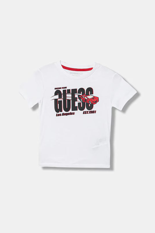 GUESS KIDS CAR LOGO T SHIRT