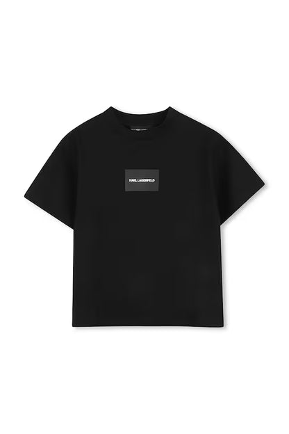 KARL LAGERFELD KIDS BACKPRINT OVERSIZED T SHIRT