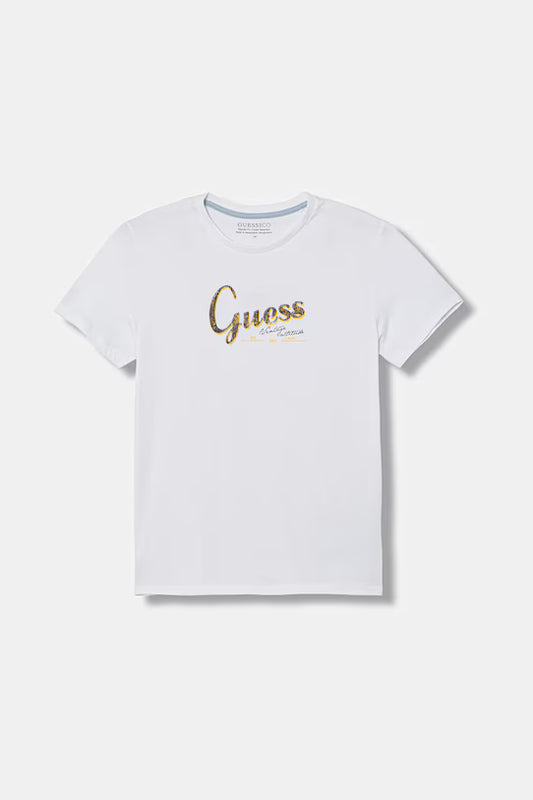 GUESS KIDS COTTON LOGO T SHIRT