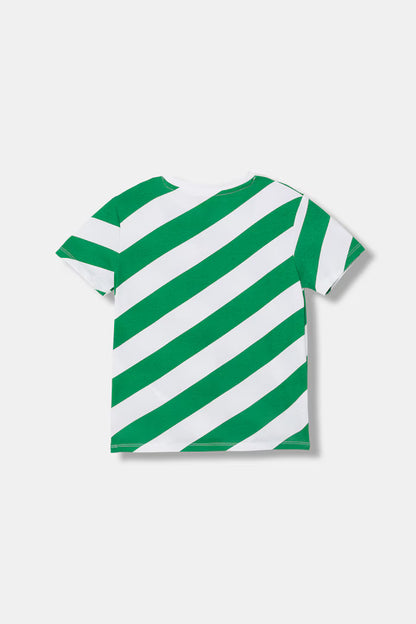 GUESS KIDS DIAGONAL STRIPED T SHIRT