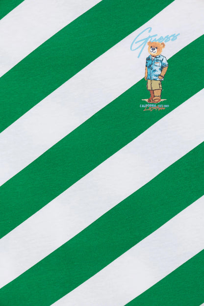 GUESS KIDS DIAGONAL STRIPED T SHIRT