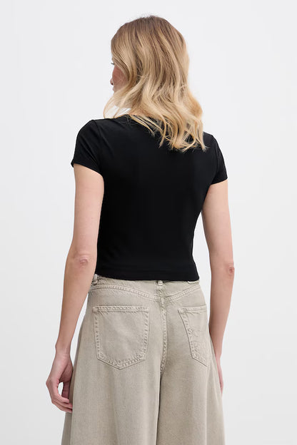 GUESS WOMAN ELISABETTE KNIT CROP TOP