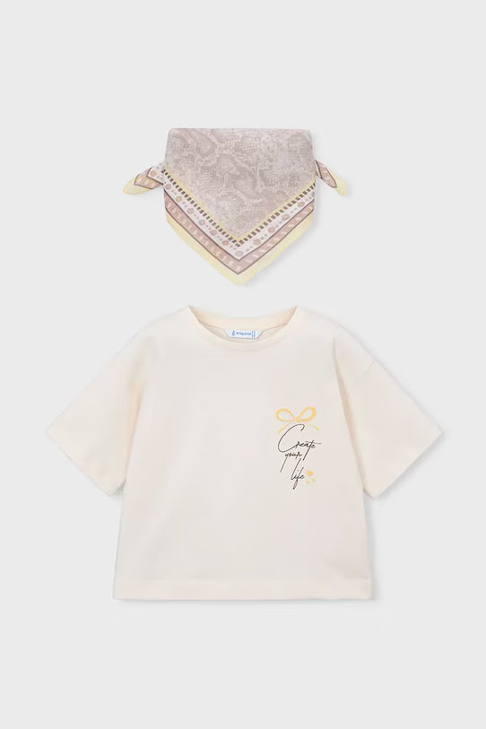 _MAYORAL T SHIRT WITH SCARF