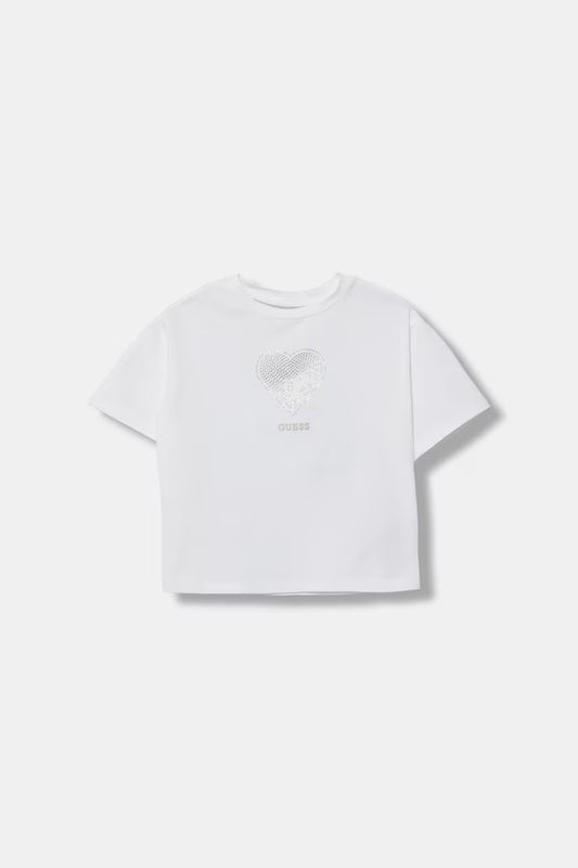 GUESS KIDS MIDI HEART  T SHIRT