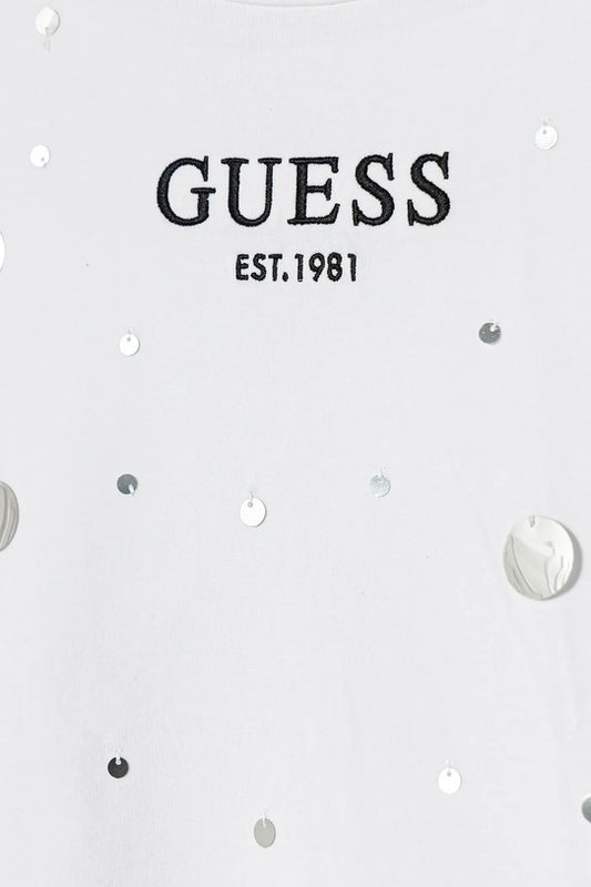 GUESS KIDS MIDI SEQUINS T SHIRT