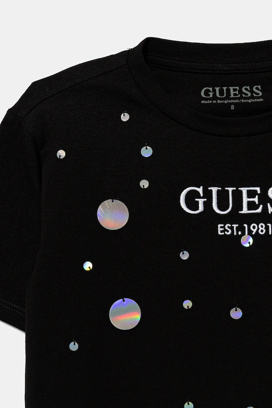 GUESS KIDS MIDI SEQUINS T SHIRT
