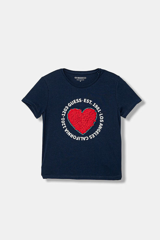 GUESS KIDS HEART T SHIRT